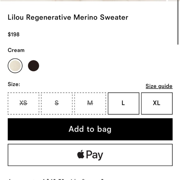 NWT • Reformation Lilou Regenerative Wool Sweater - Picture 4 of 9